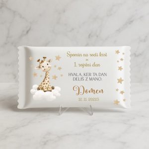 darila za krst z žirafico