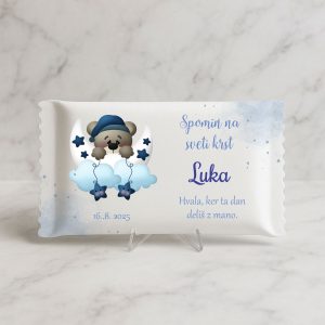 darila za krst - personalizirana čokoladica